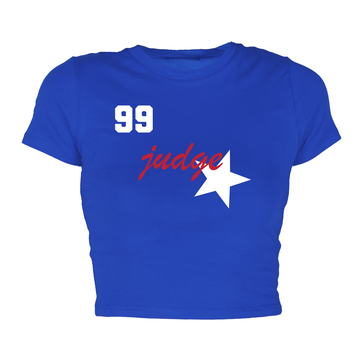 VIP Baseball: Script - Candice Fitted Crop Tee