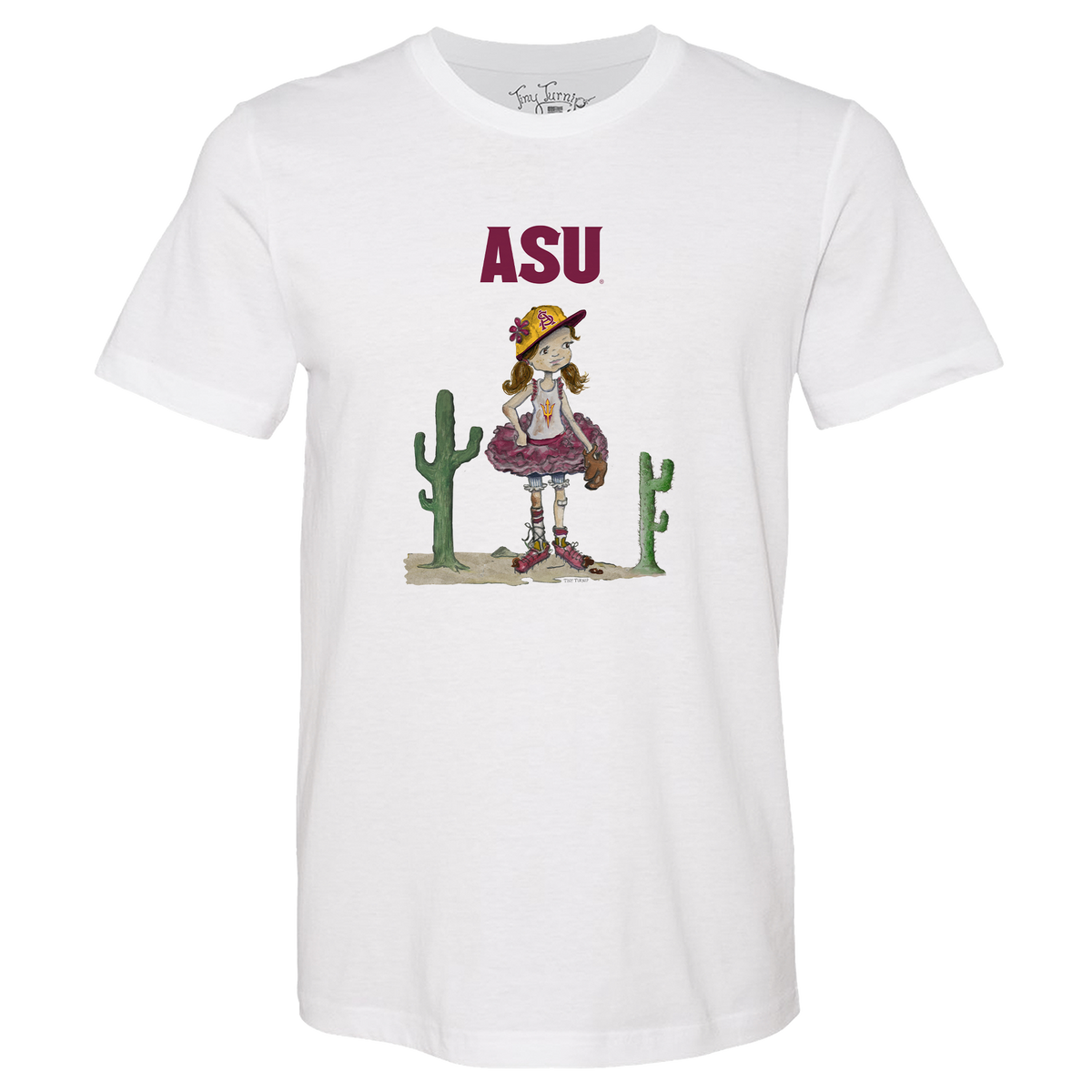 Arizona State Sun Devils Babes Baseball Unisex Tee Shirt
