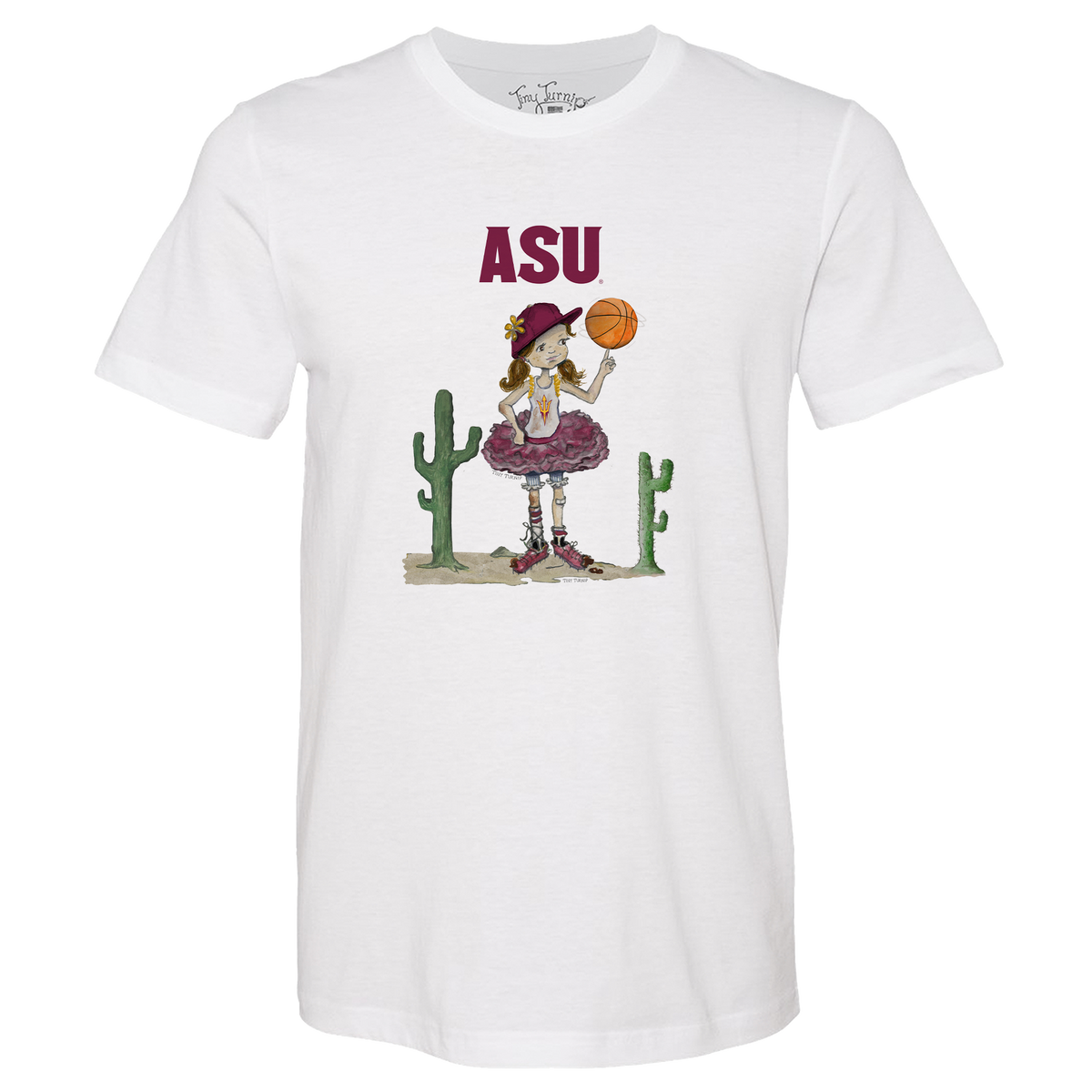 Arizona State Sun Devils Babes Basketball Unisex Tee Shirt