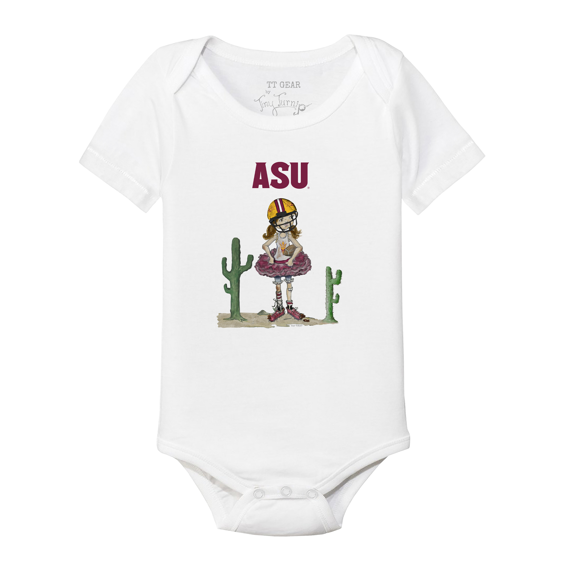 Arizona State Sun Devils Babes Short Sleeve Snapper