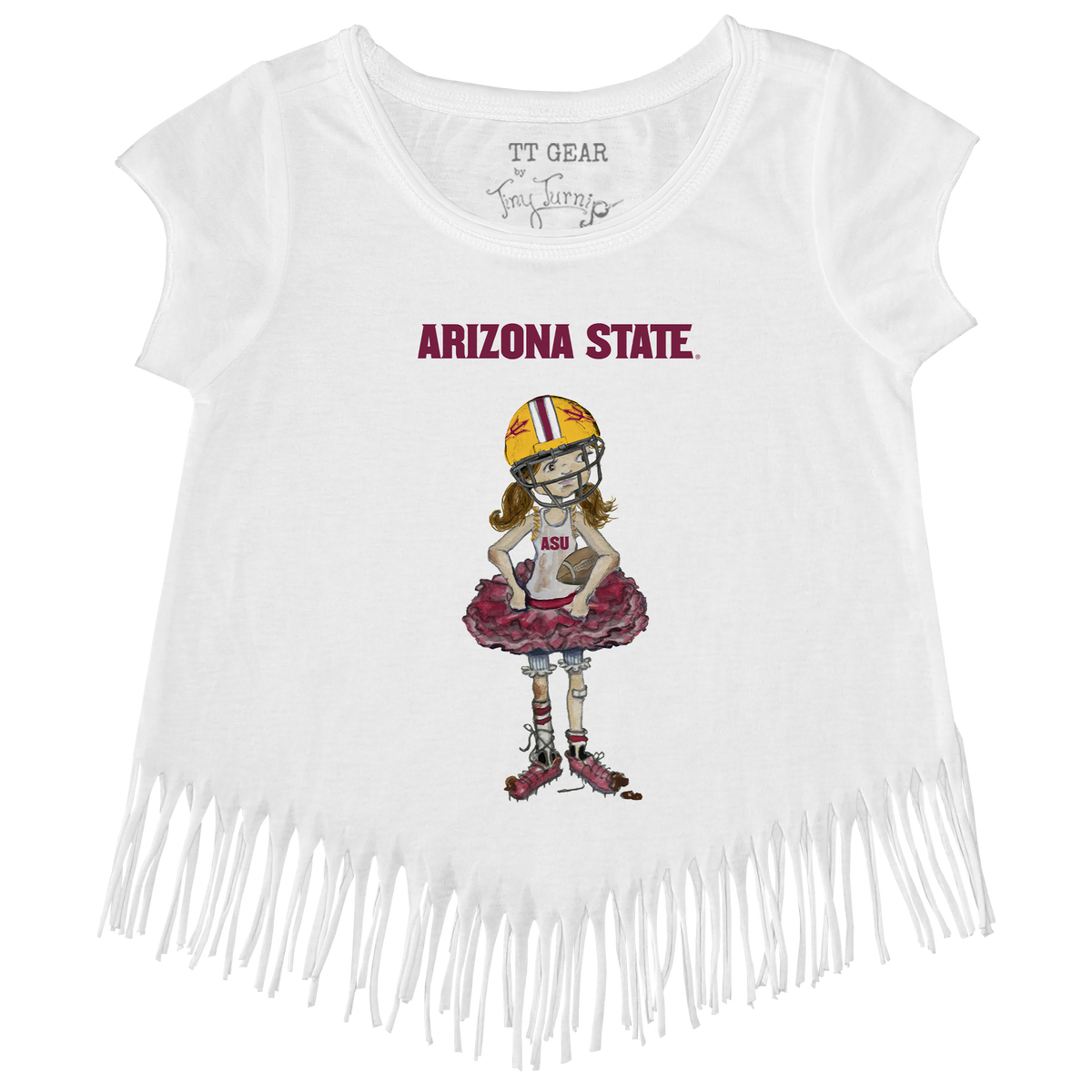 Arizona State Sun Devils Babes Fringe Tee