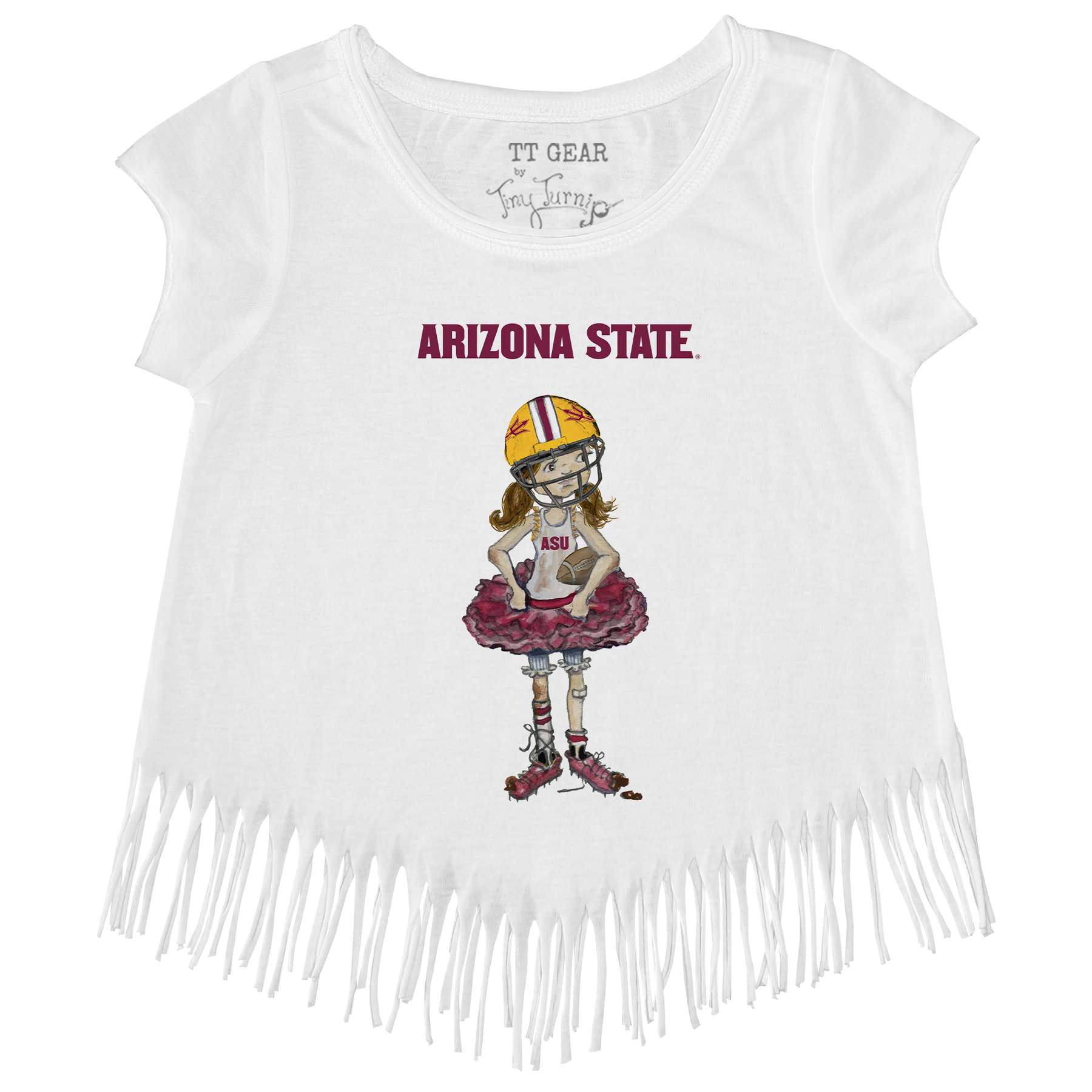 Arizona State Sun Devils Babes Fringe Tee