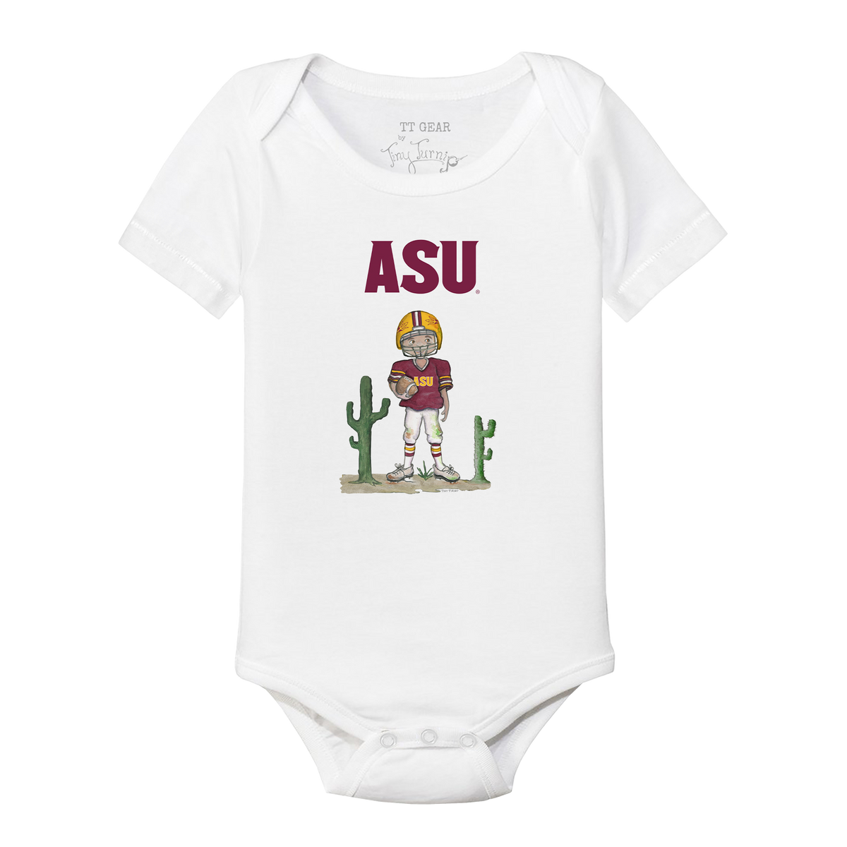 Arizona State Sun Devils Football Boy Short Sleeve Snapper