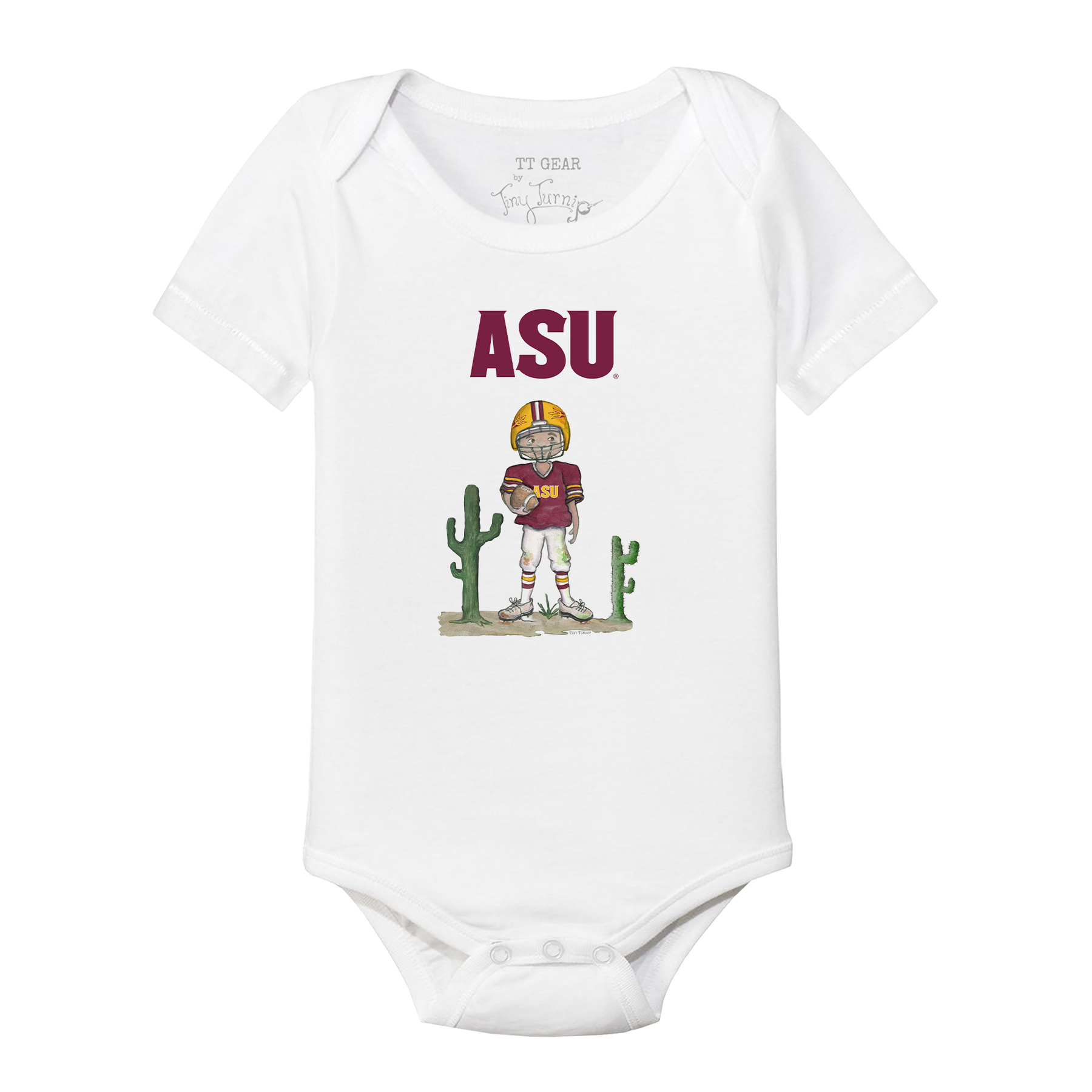 Arizona State Sun Devils Football Boy Short Sleeve Snapper