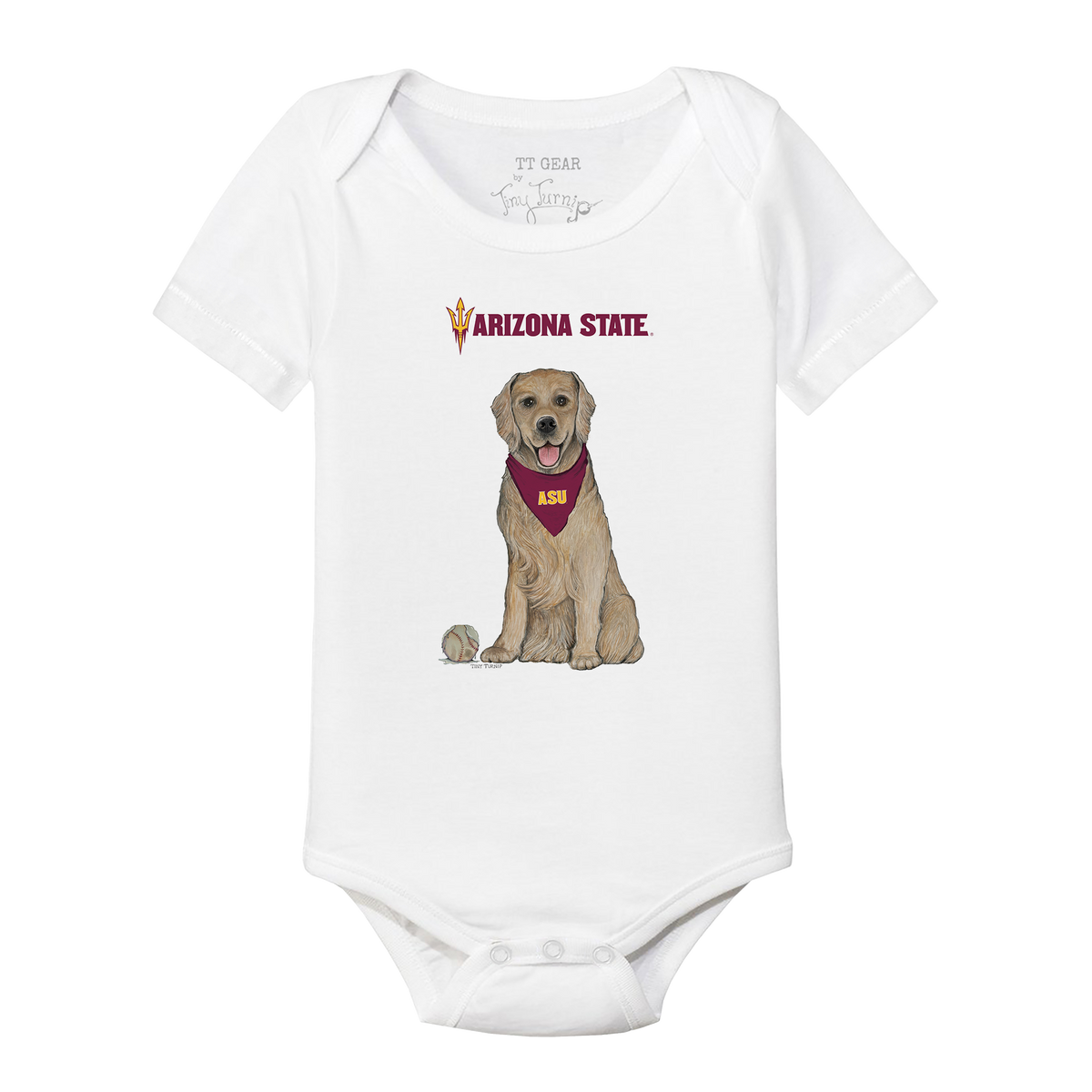 Arizona State Sun Devils Golden Retriever Short Sleeve Snapper