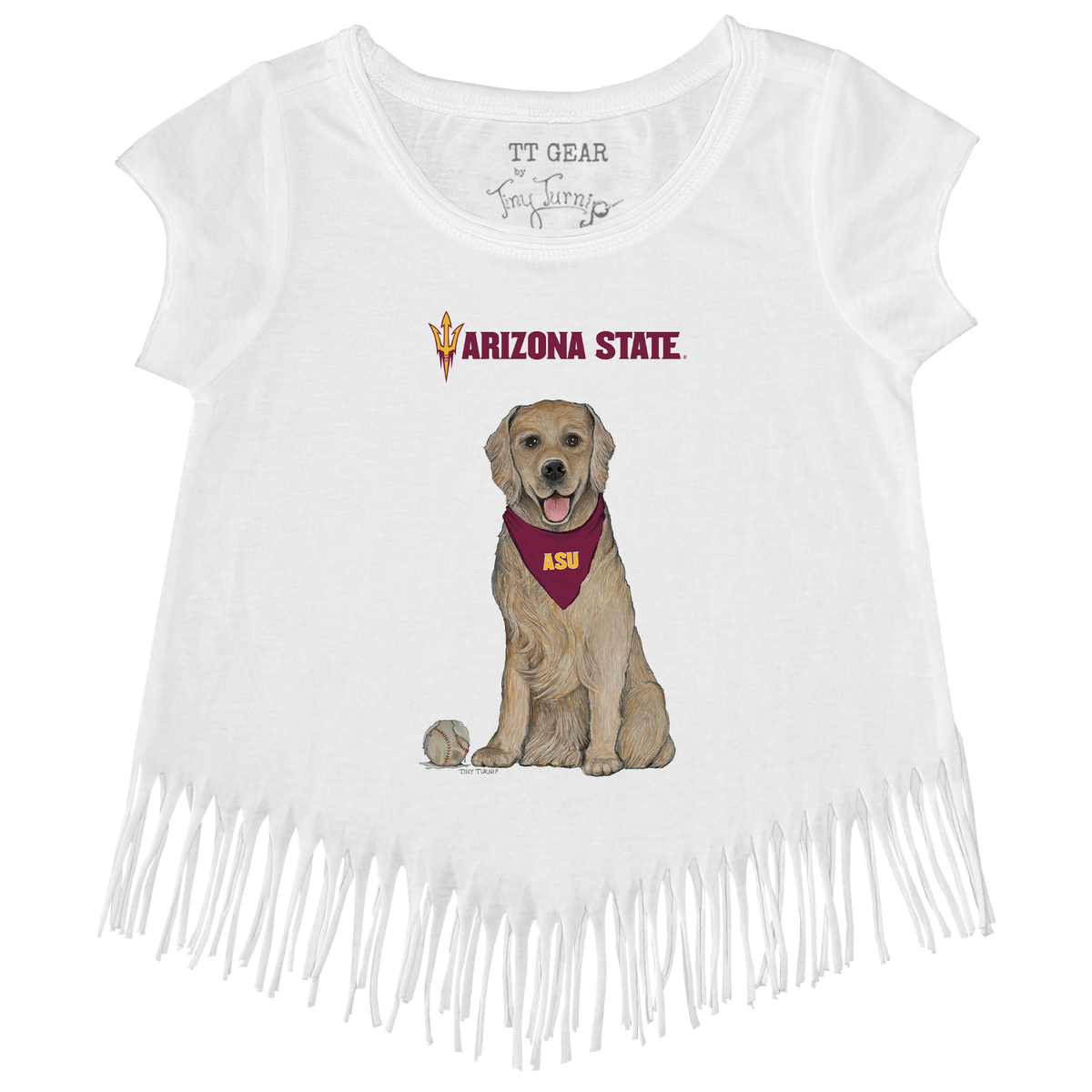 Arizona State Sun Devils Golden Retriever Fringe Tee