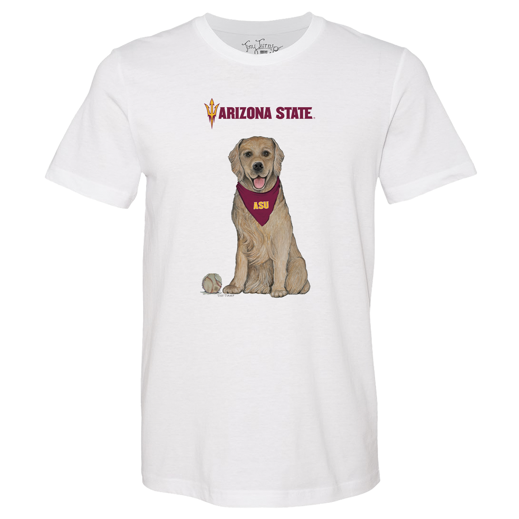 Arizona State Sun Devils Golden Retriever Unisex Tee Shirt