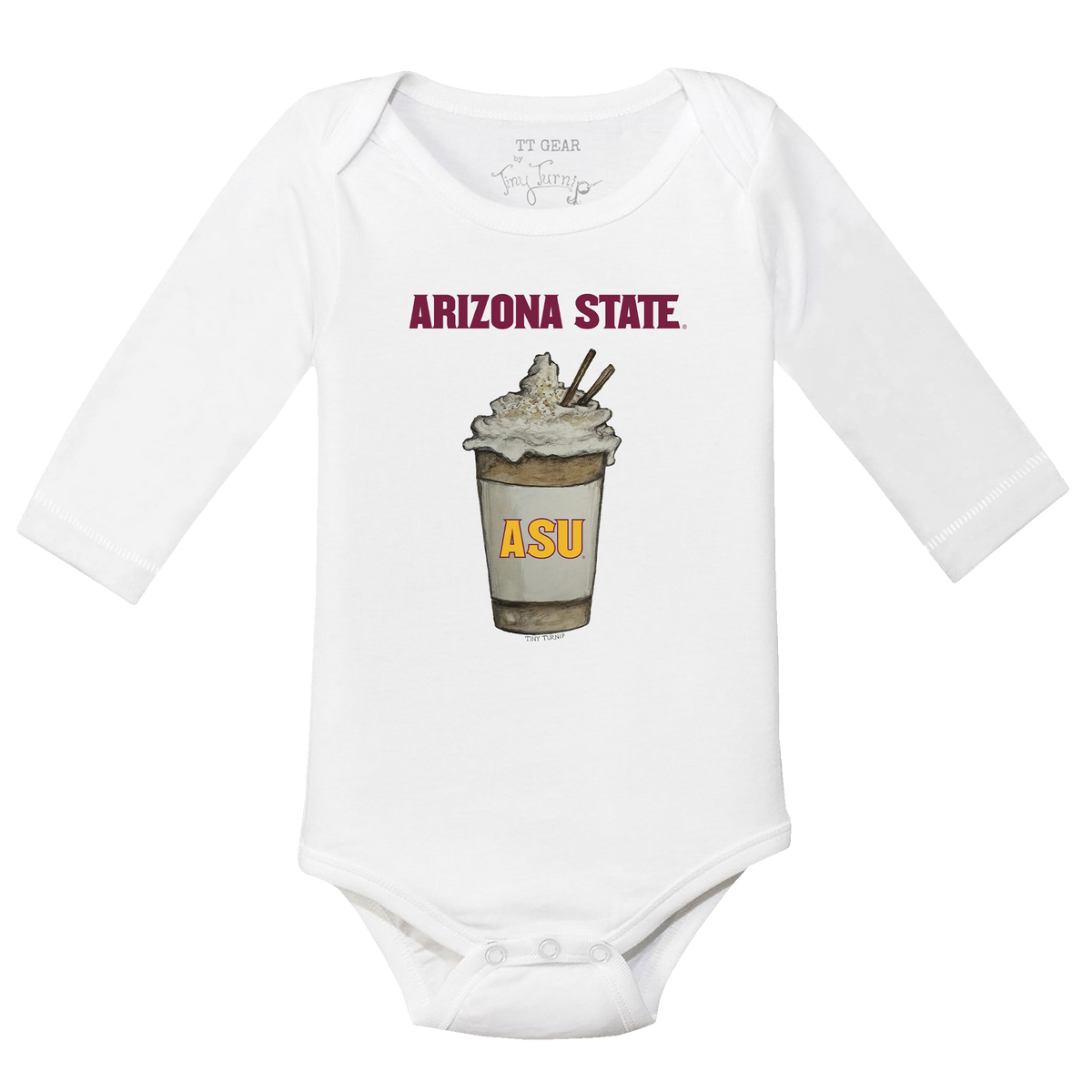 Arizona State Sun Devils Latte Long-Sleeve Snapper
