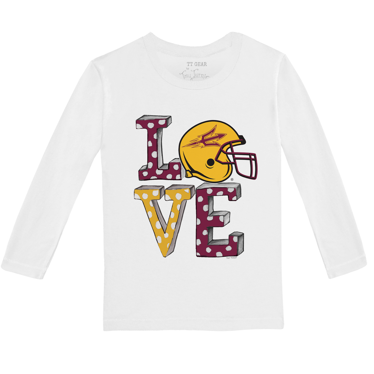 Arizona State Sun Devils LOVE Long-Sleeve Tee Shirt