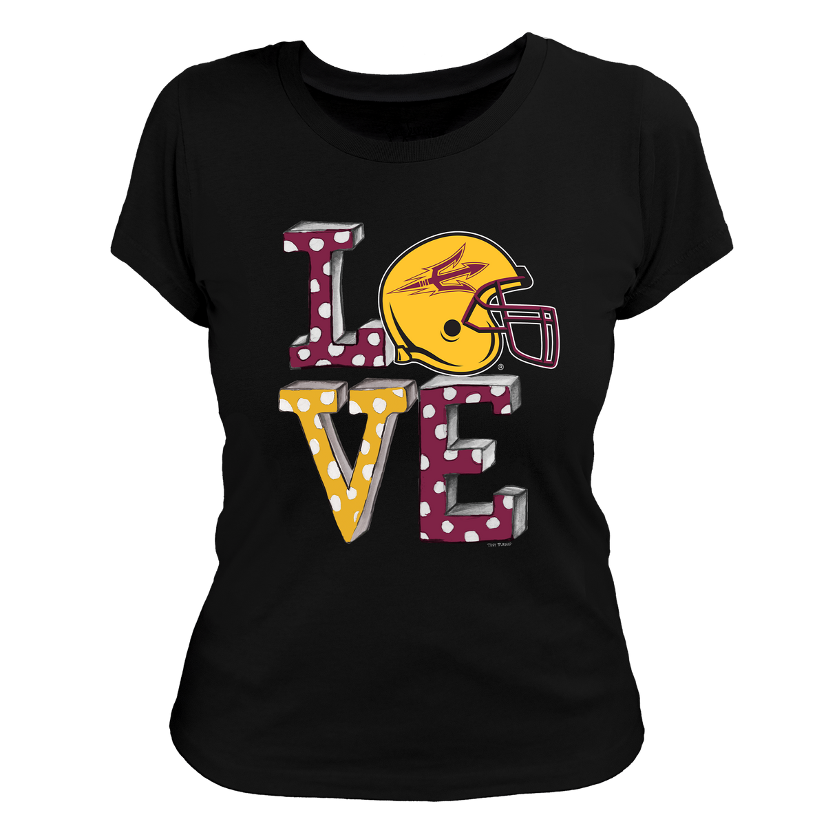Arizona State Sun Devils LOVE Women's Tee Shirt