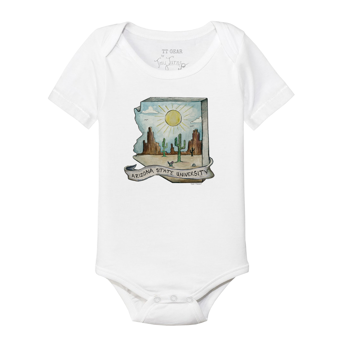 Arizona State Sun Devils State Short Sleeve Snapper