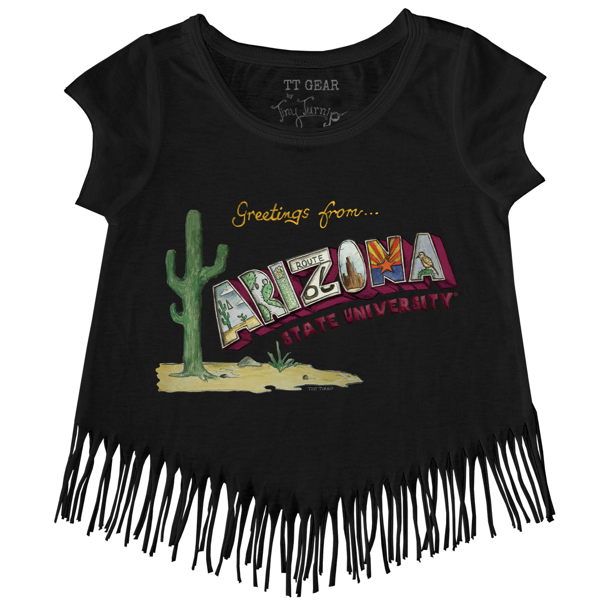 Arizona State Sun Devils Postcard Fringe Tee