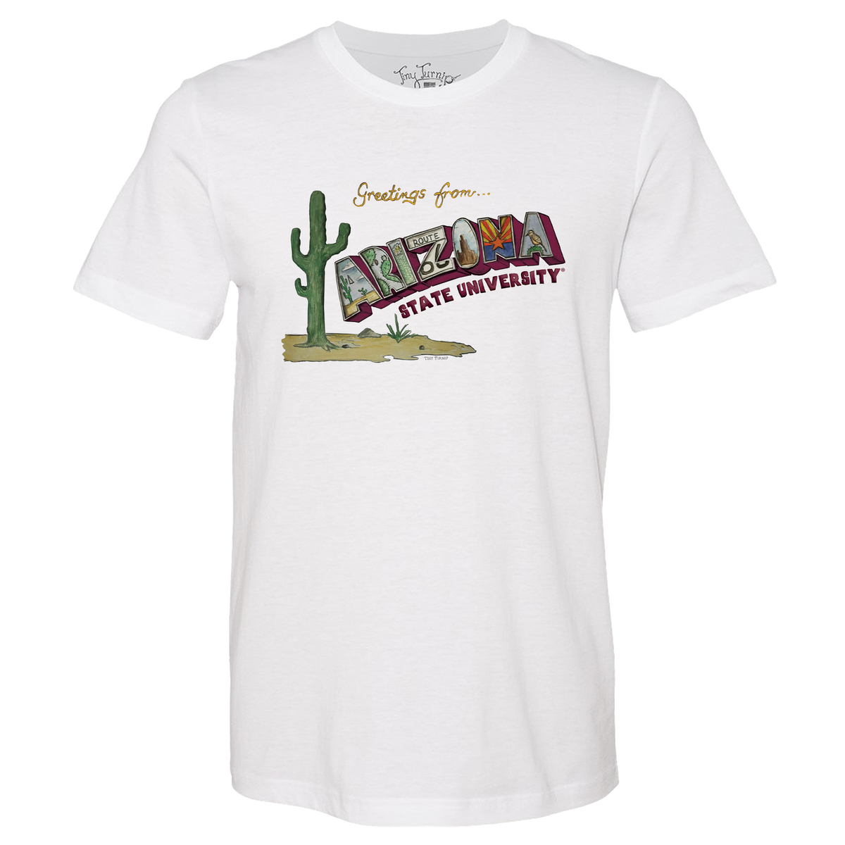 Arizona State Sun Devils Postcard Unisex Tee Shirt