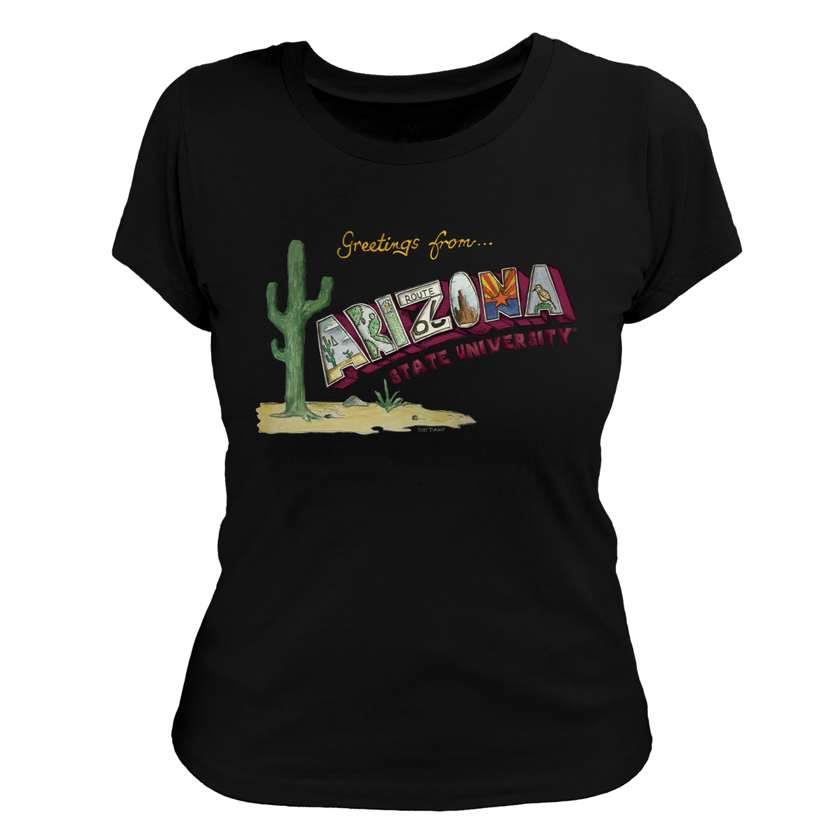 Arizona State Sun Devils Postcard Women's Tee Shirt