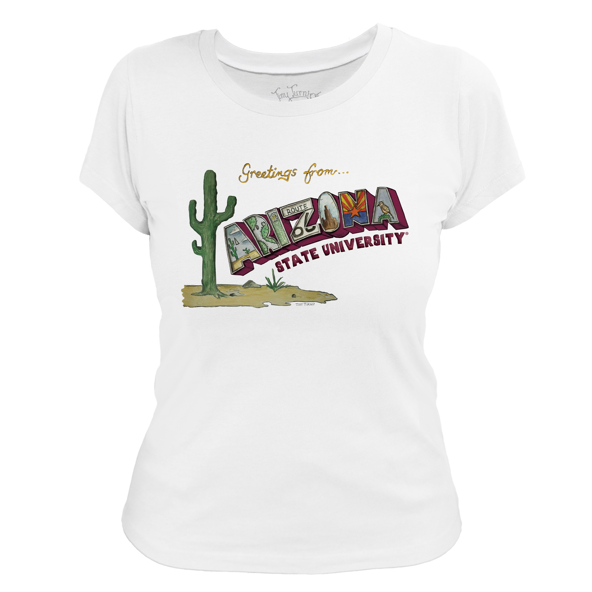 Arizona State Sun Devils Postcard Women's Tee Shirt