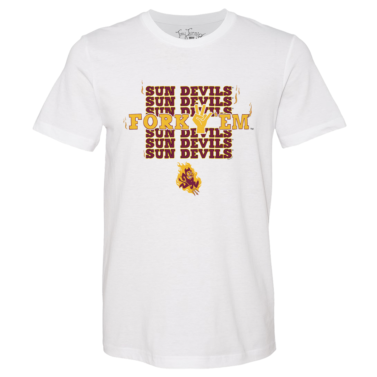 Arizona State Sun Devils Stacked Unisex Tee Shirt