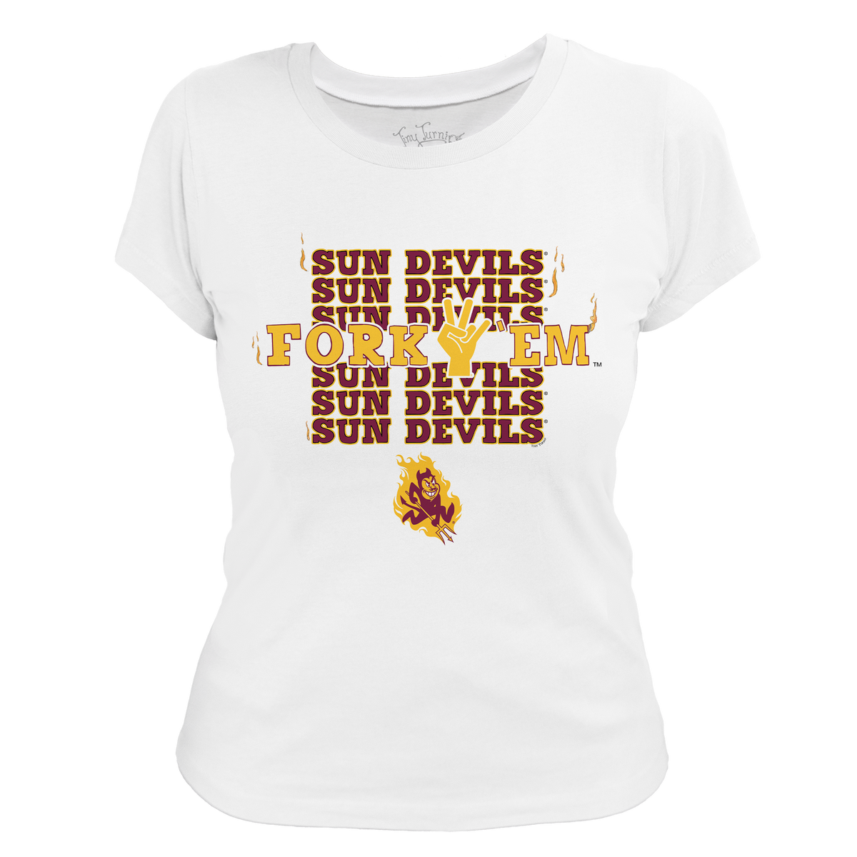 Arizona State Sun Devils Stacked Women's Tee Shirt