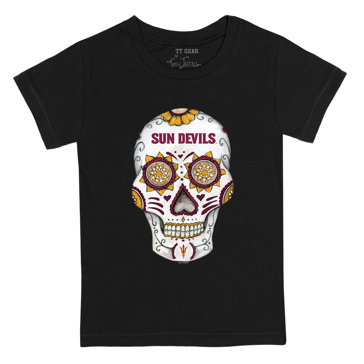 Arizona State Sun Devils Sugar Skull Kid's Tee Shirt