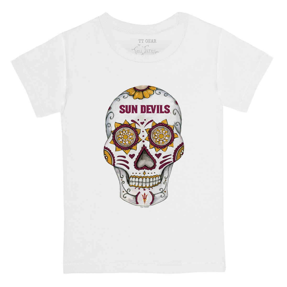 Arizona State Sun Devils Sugar Skull Kid's Tee Shirt