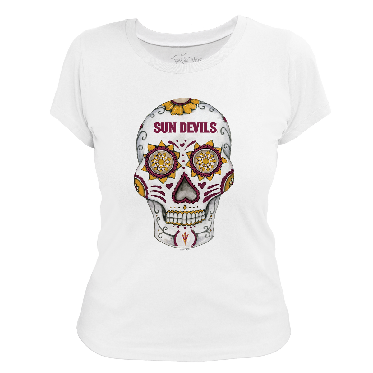 Arizona State Sun Devils Sugar Skull Women's Tee Shirt