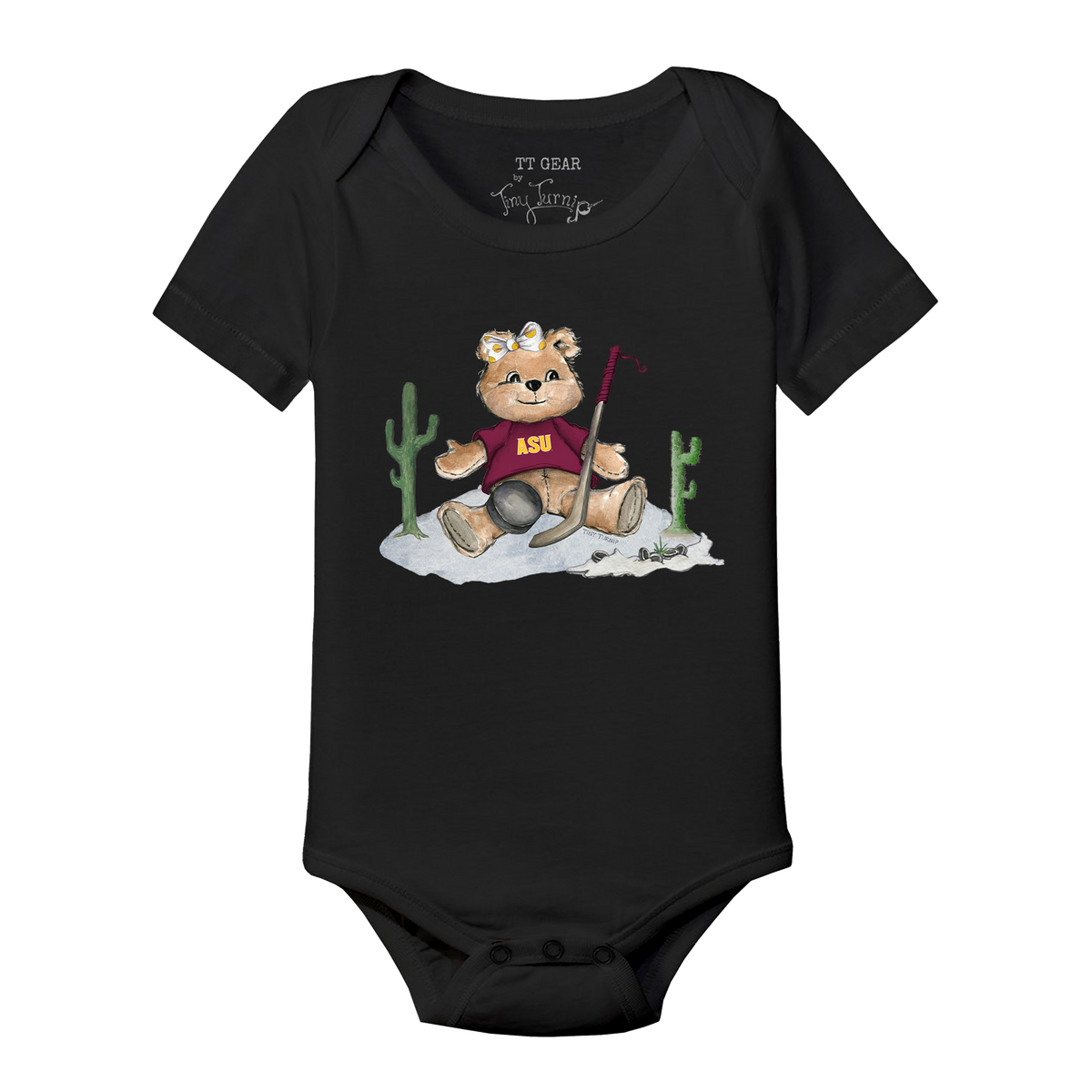 Arizona State Sun Devils Hockey Teddy Short Sleeve Snapper