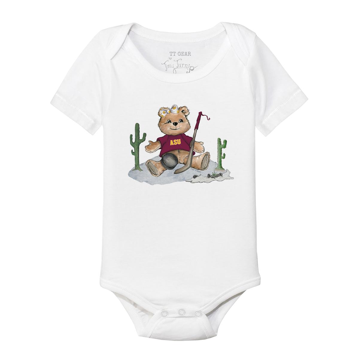 Arizona State Sun Devils Hockey Teddy Short Sleeve Snapper