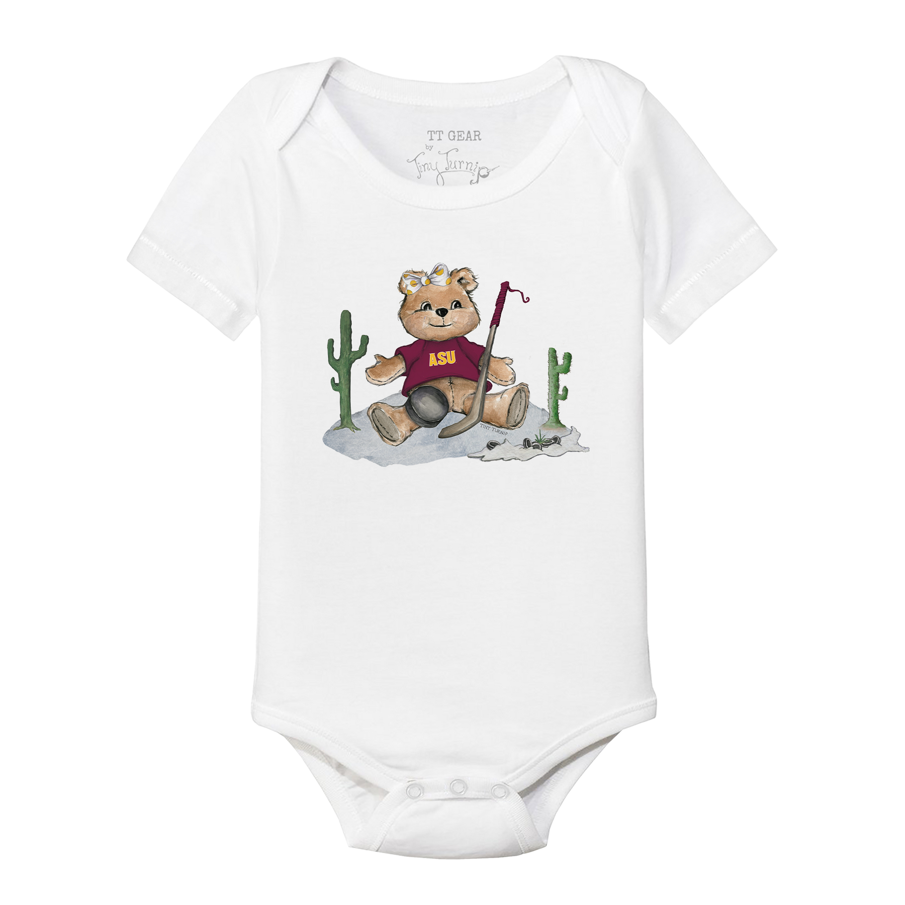Arizona State Sun Devils Hockey Teddy Short Sleeve Snapper