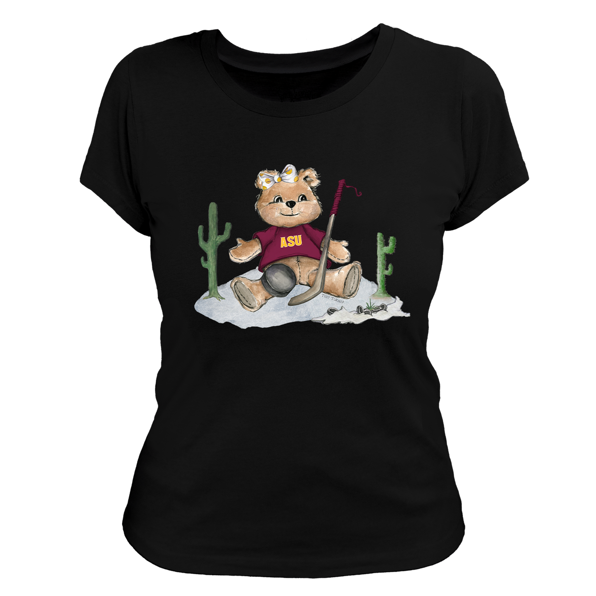 Arizona State Sun Devils Hockey Teddy Women's Tee Shirt