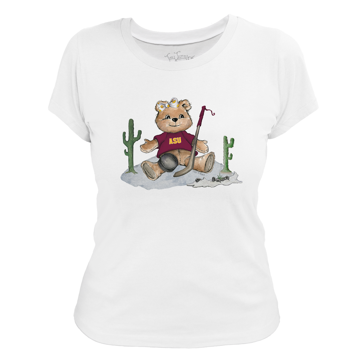 Arizona State Sun Devils Hockey Teddy Women's Tee Shirt