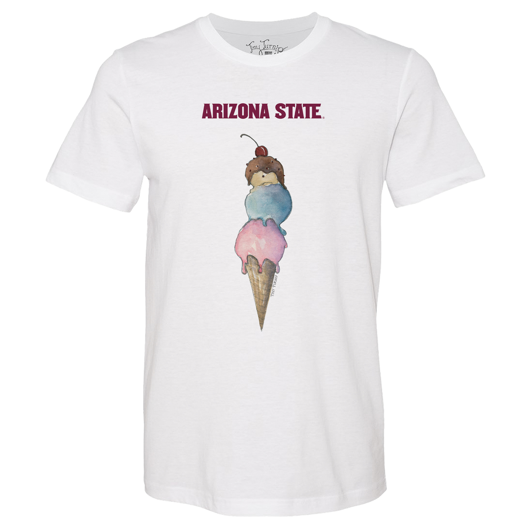 Arizona State Sun Devils Triple Scoop Unisex Tee Shirt