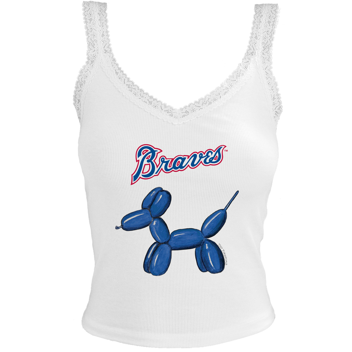 Atlanta Braves Balloon Dog Lace Tank