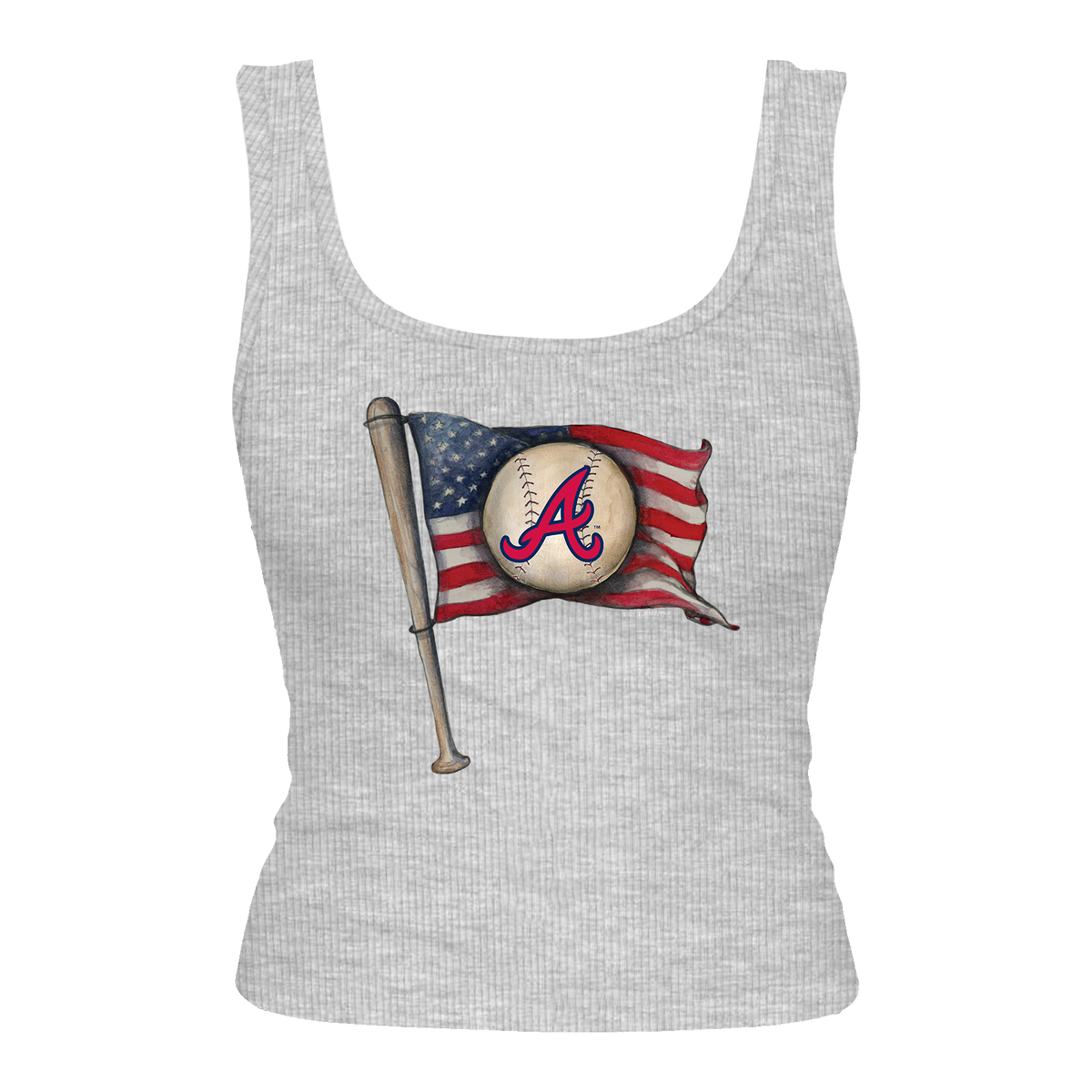 Atlanta Braves Baseball Flag Emmy Tank