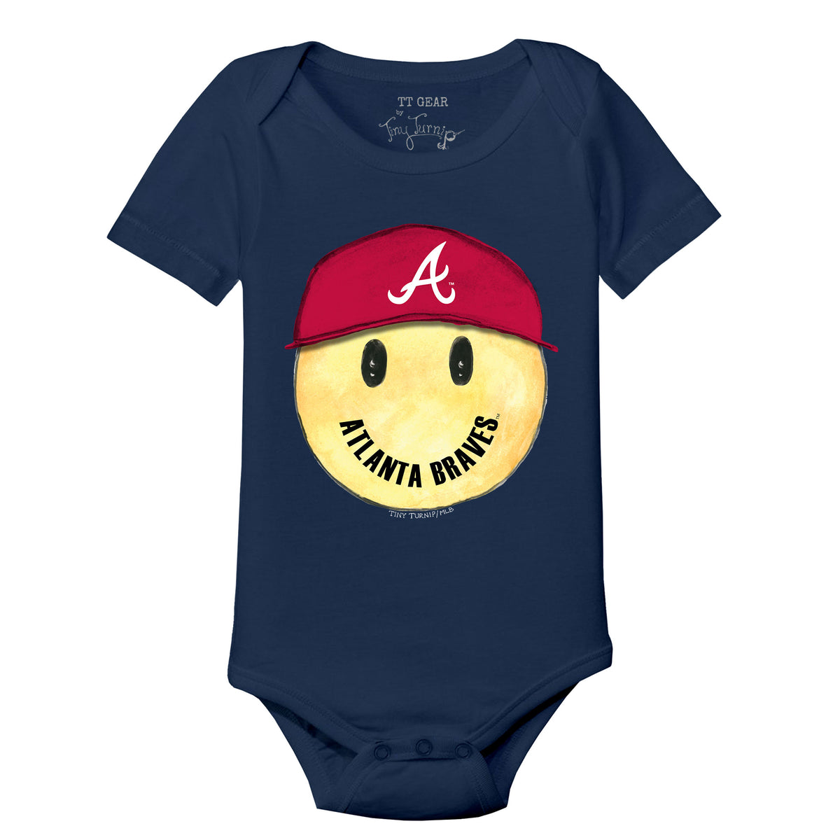 Atlanta Braves Smiley Short Sleeve Snapper