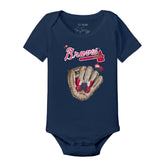 Atlanta Braves Butterfly Glove Short Sleeve Snapper