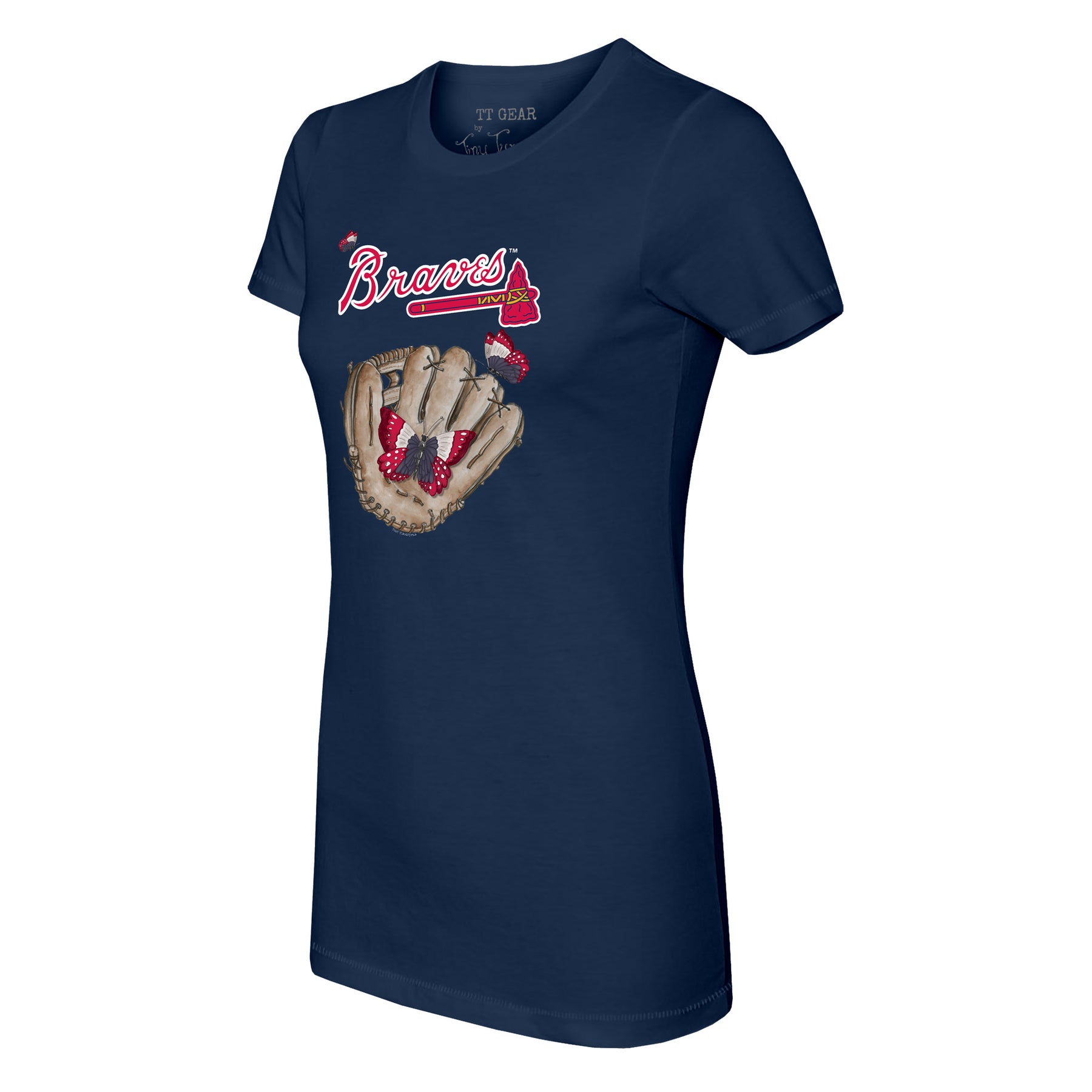 Atlanta Braves Butterfly Glove Tee Shirt