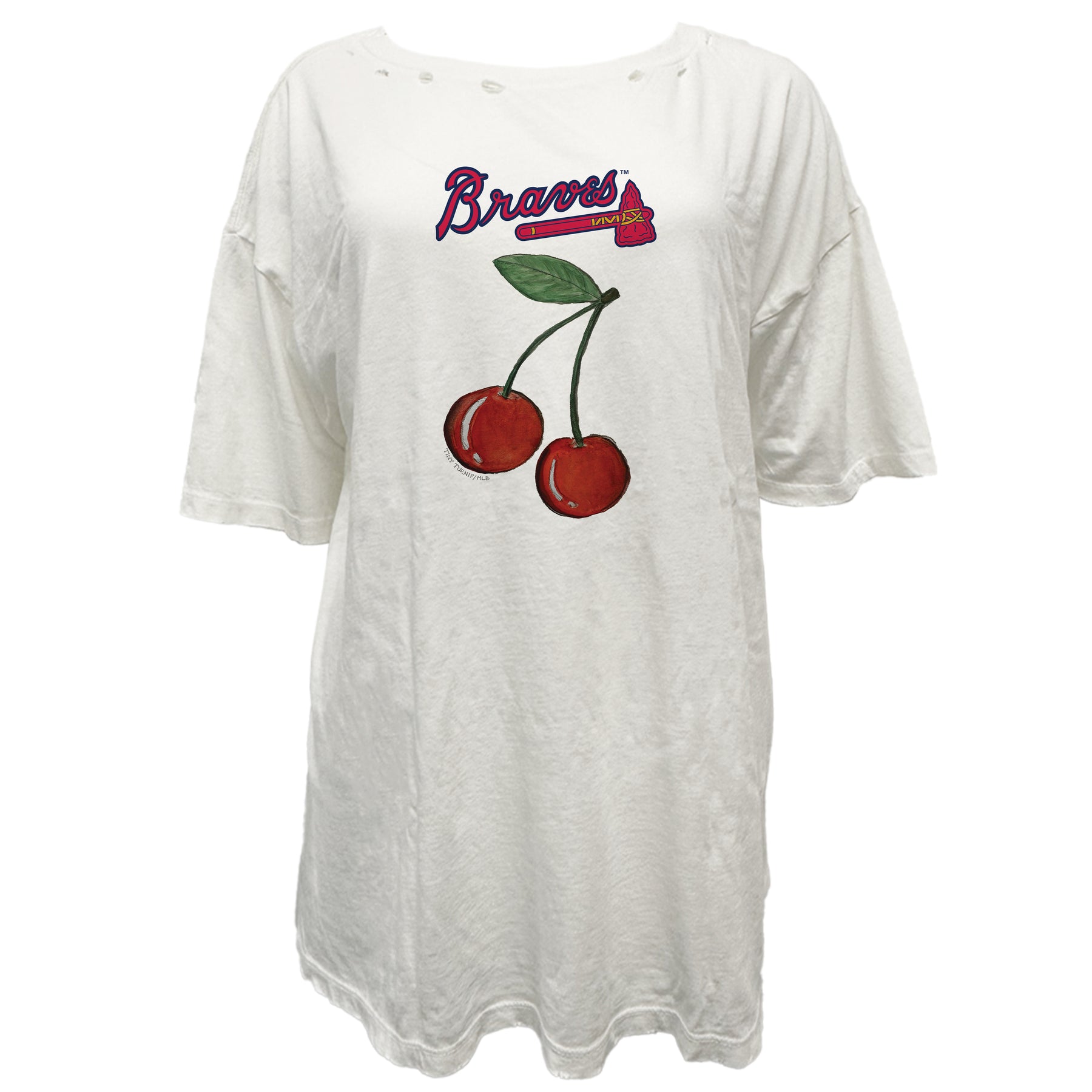 Atlanta Braves Cherry Vintage Tee