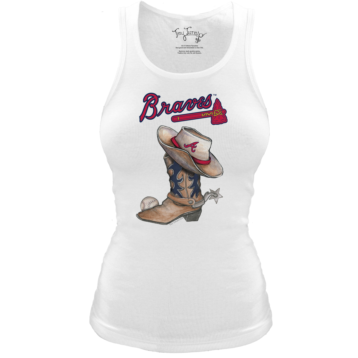 Atlanta Braves Cowboy Boot Classic Tank - Tiny Turnip