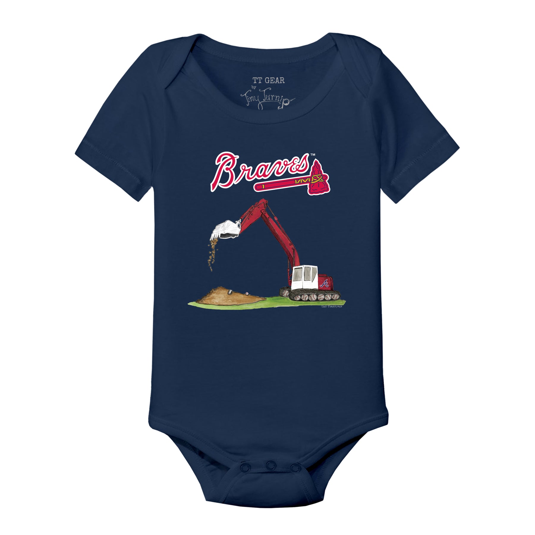 Atlanta Braves Excavator Short Sleeve Snapper