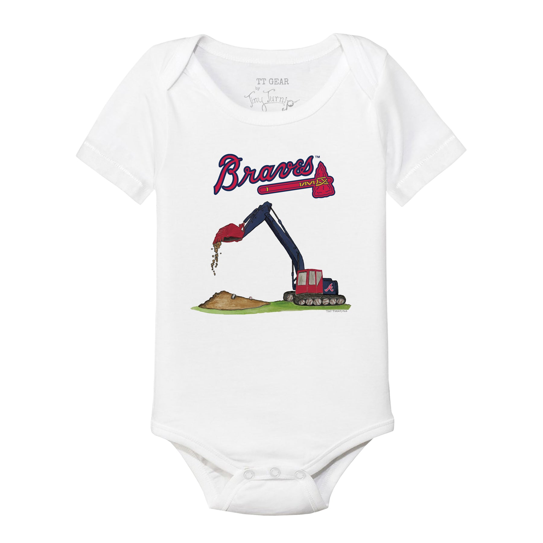 Atlanta Braves Excavator Short Sleeve Snapper
