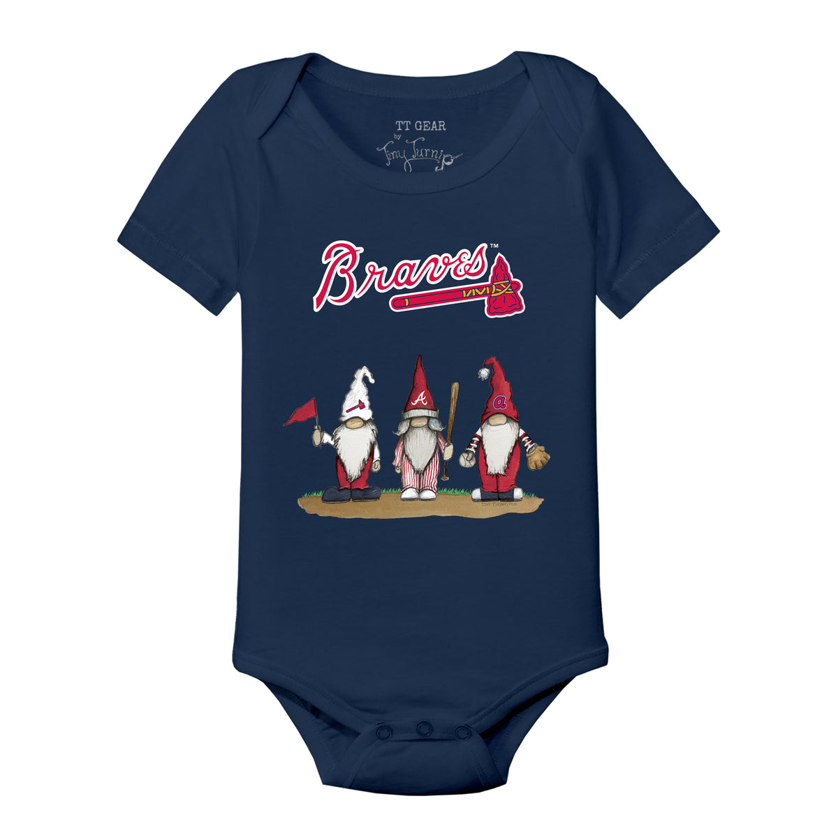 Atlanta Braves Gnomes Short Sleeve Snapper