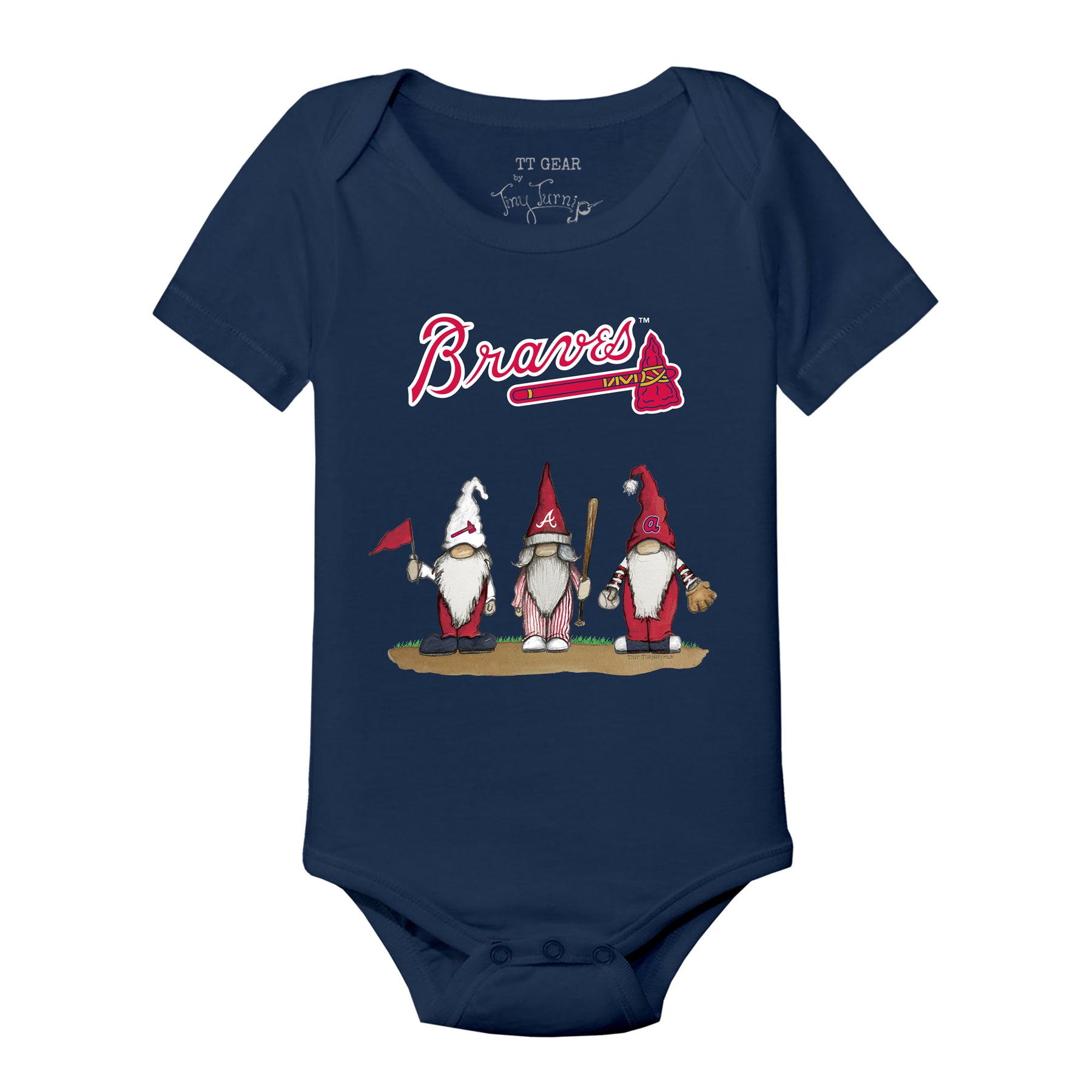 Atlanta Braves Gnomes Short Sleeve Snapper