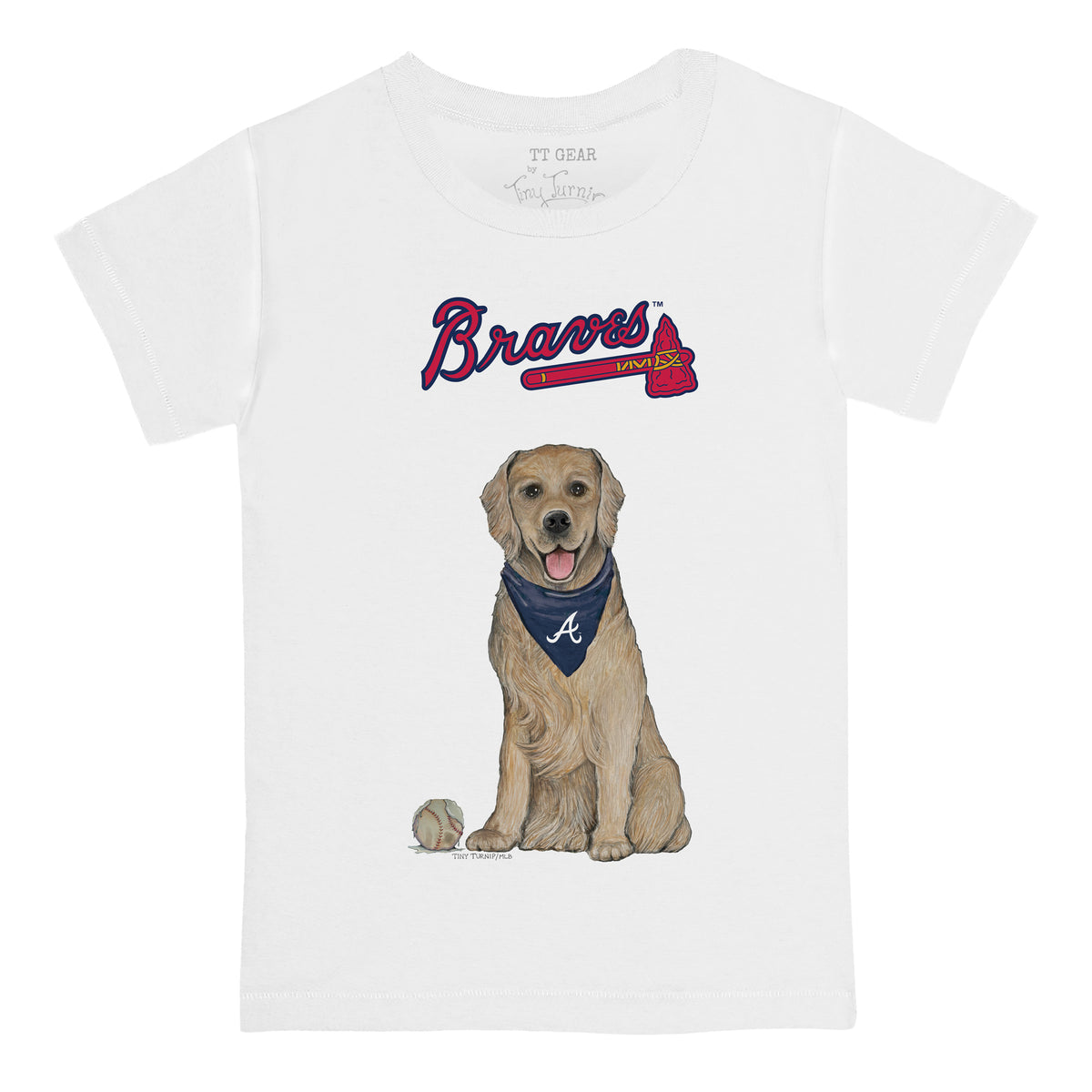 Atlanta Braves Golden Retriever Tee Shirt
