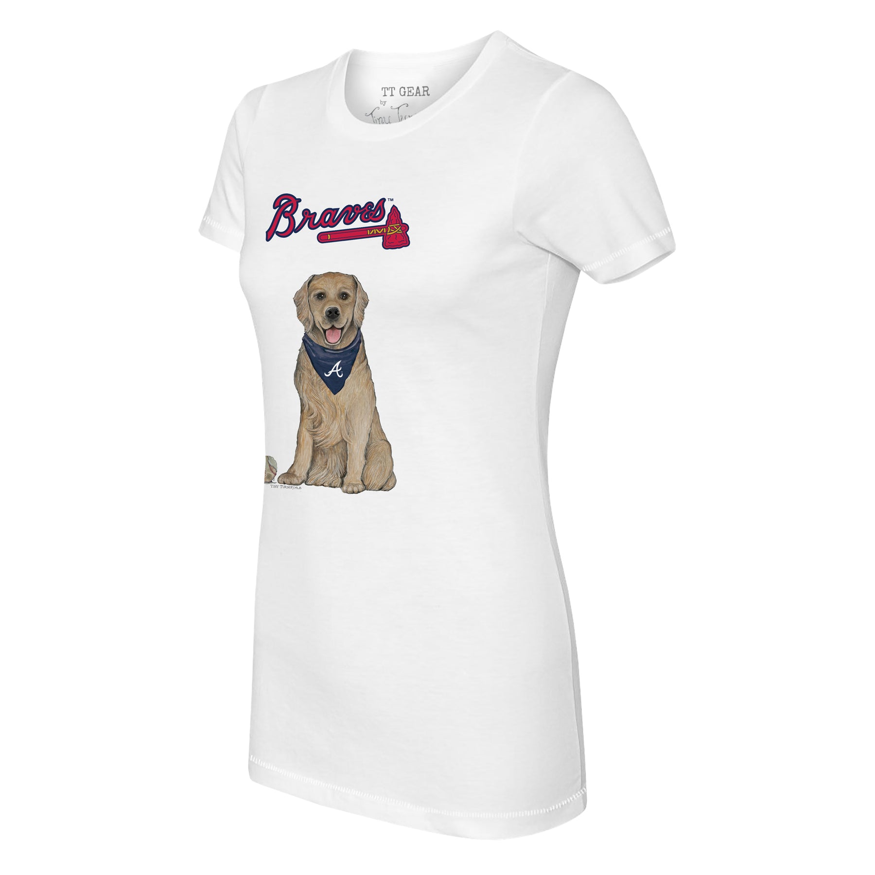 Atlanta Braves Golden Retriever Tee Shirt