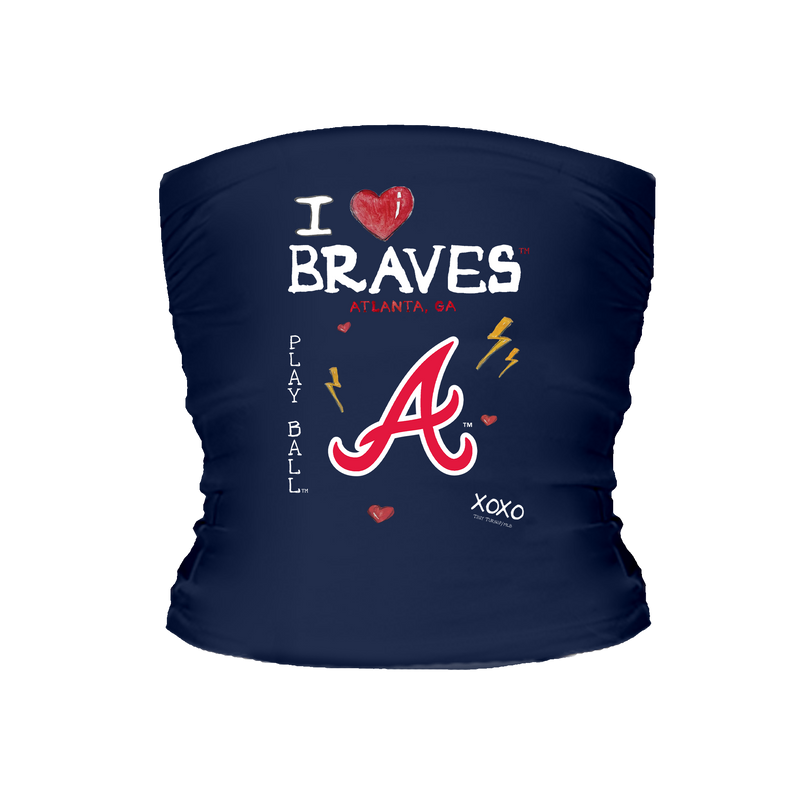 I Heart Braves Tube Top - Tiny Turnip