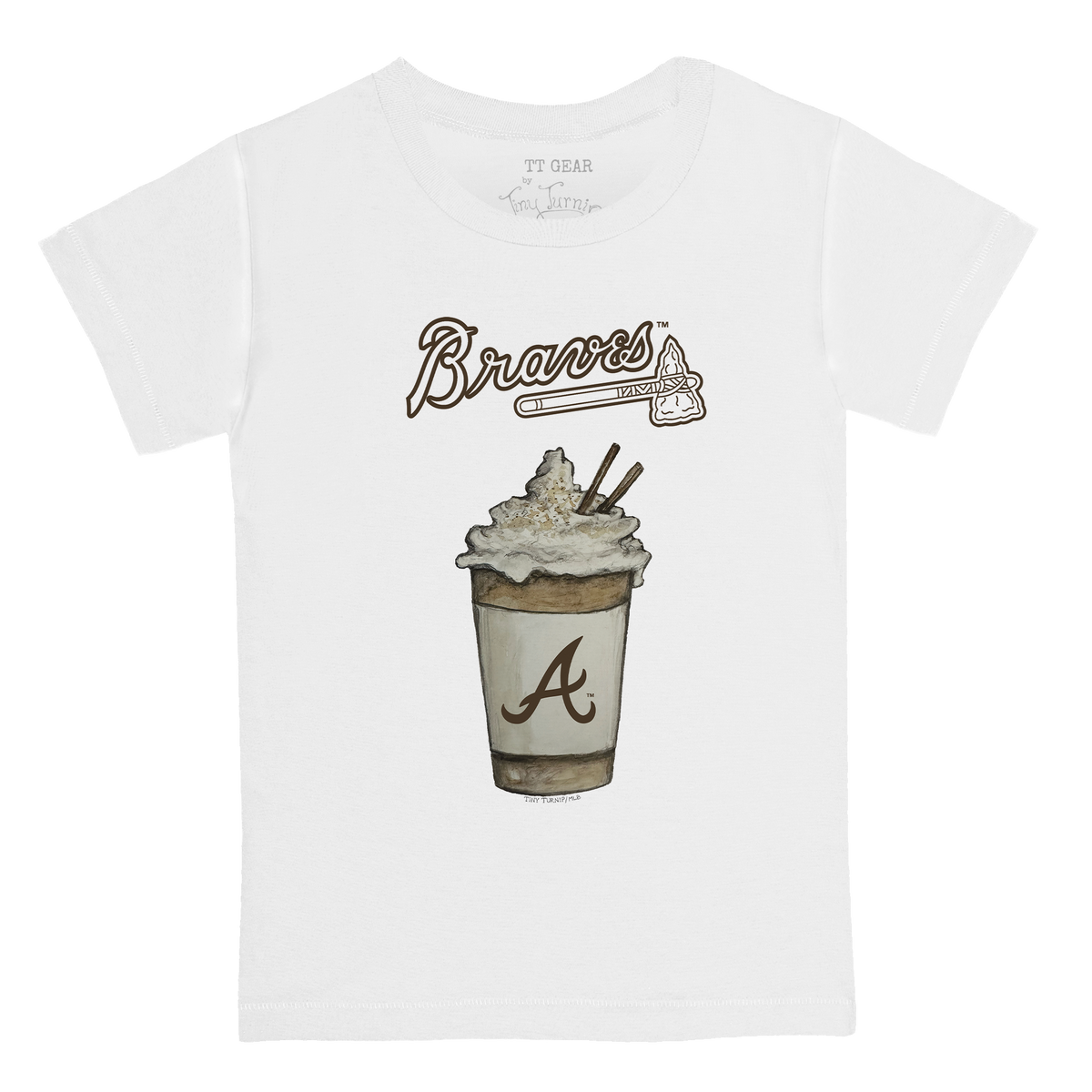 Atlanta Braves Latte Kid's Tee Shirt