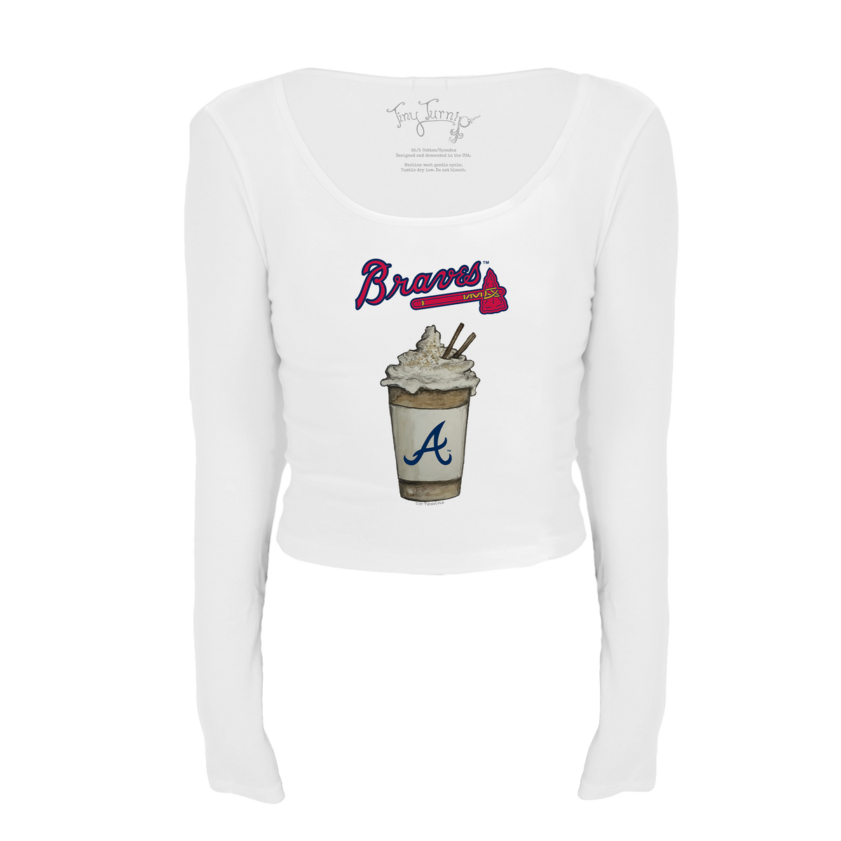 Atlanta Braves Latte Women's Lucy Long Sleeve