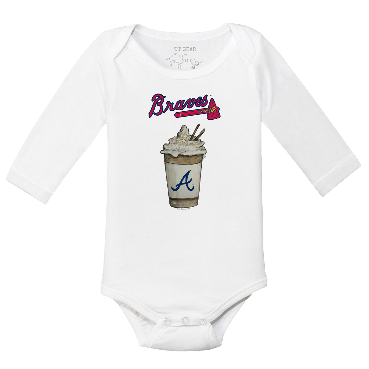 Atlanta Braves Latte Long Sleeve Snapper