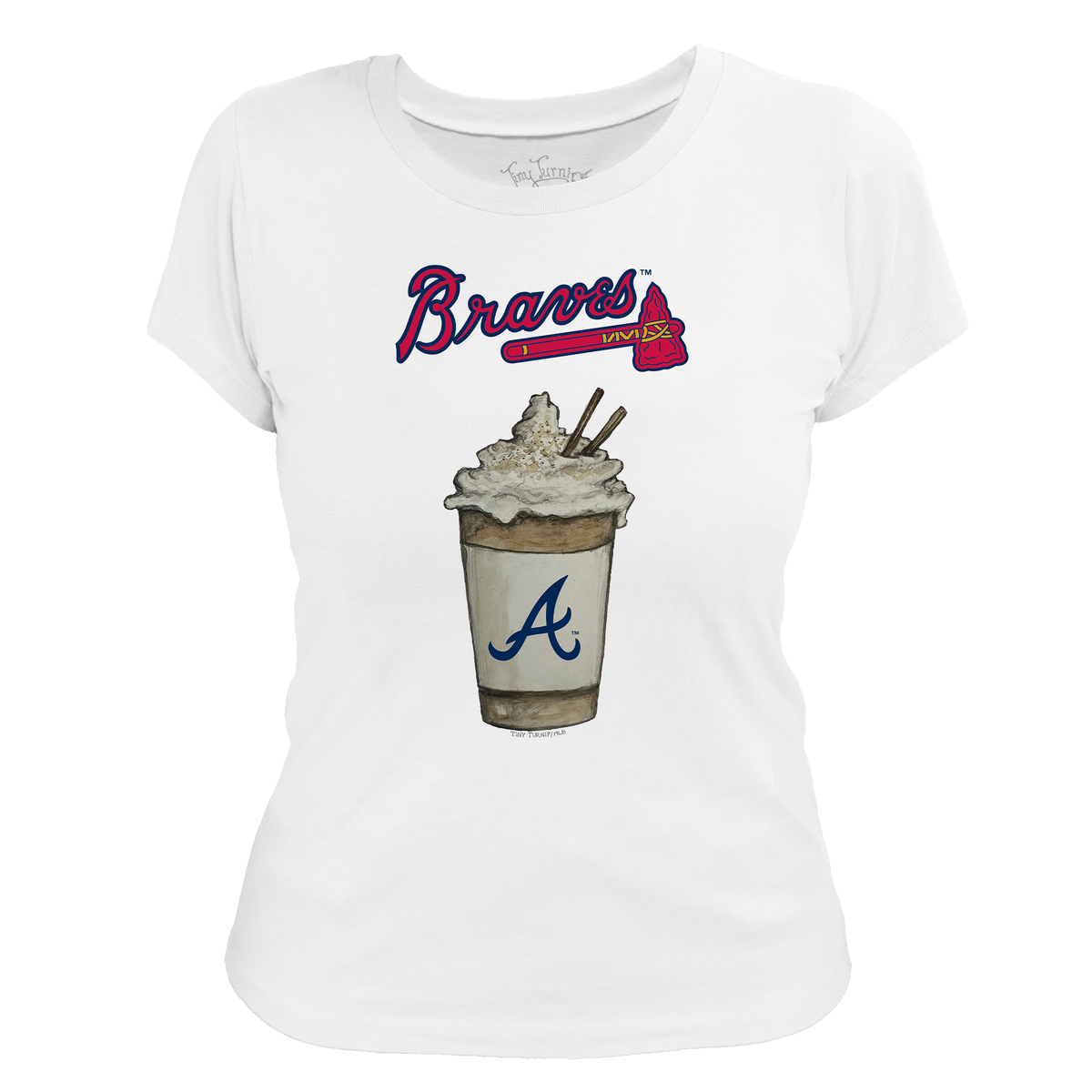 Atlanta Braves Latte Women's Tee Shirt