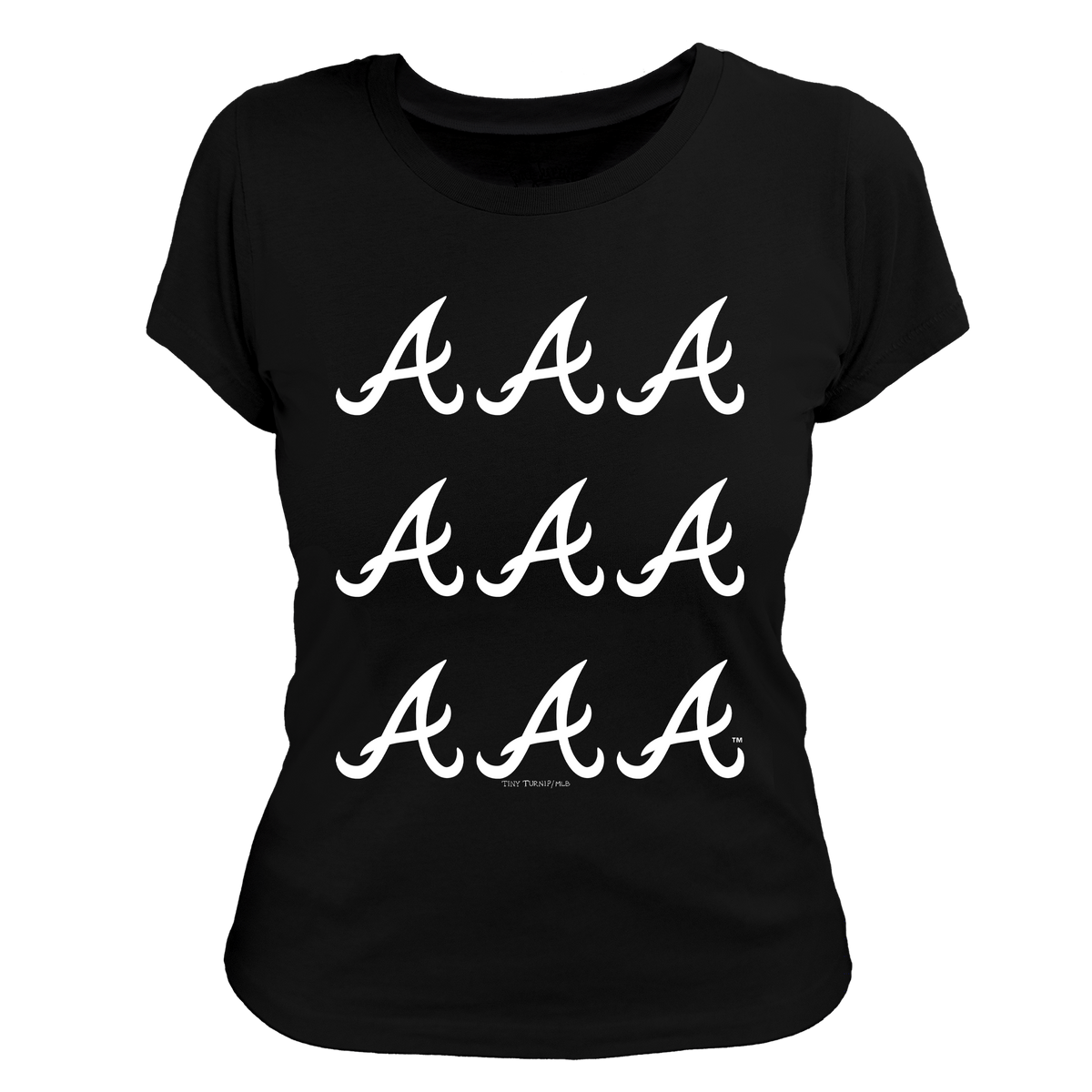 Atlanta Braves Logo Grid Tee Shirt