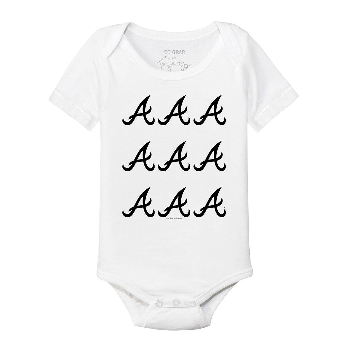 Atlanta Braves Logo Grid Short Sleeve Snapper